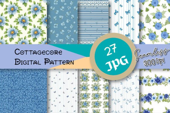 Download Cottagecore Seamless Digital Pattern - Premium Resources